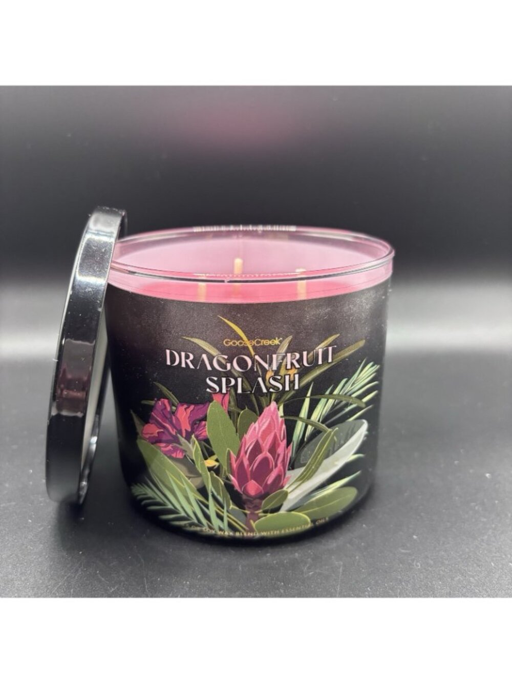 Goose Creek Dragon Fruit Splash 3 Wick Jar Candle 14.5 oz Mango Peach Guava Pink - Picture 8 of 15